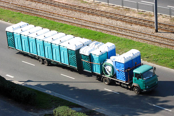 Porta potty delivery and setup in Hamlin, WV